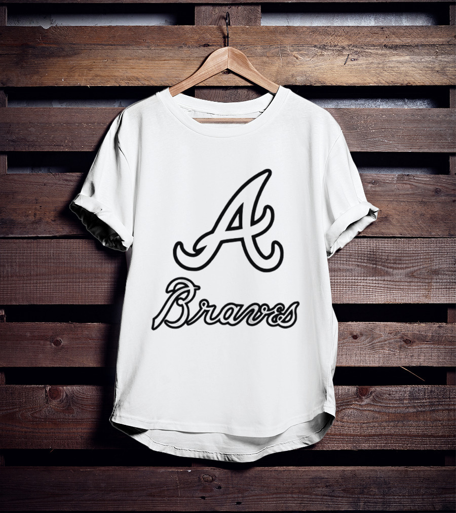 Chris Sale Wearing Atlanta Braves A Town Down Peace Up Two Sided T-Shirt