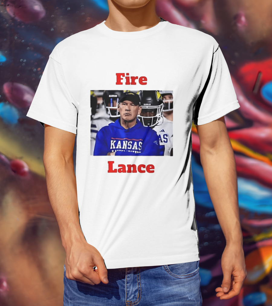 Fire Lance Kansas Jayhawks Football Coach Kansas T-Shirt