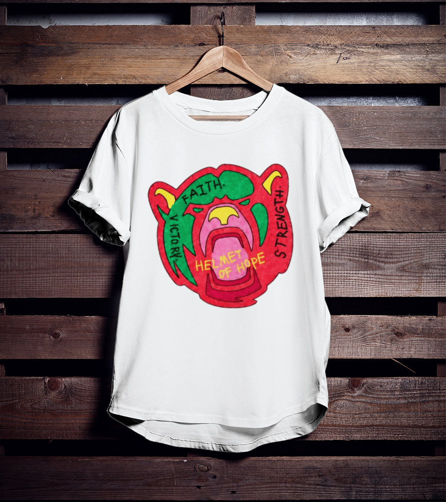 Helmet Of Hope Faith Victory Strength Baylor Football Bear T-Shirt