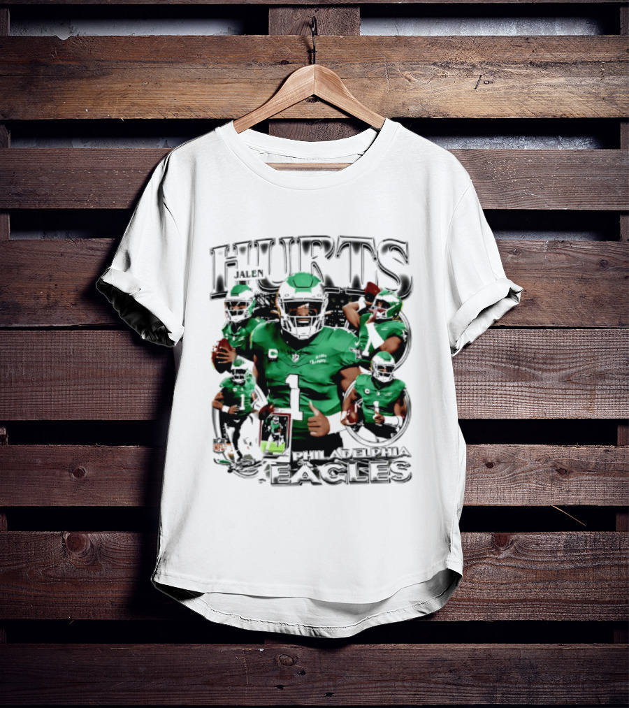 Jalen Hurts Philadelphia Eagles 2026 Hurts Player Collage T-Shirt