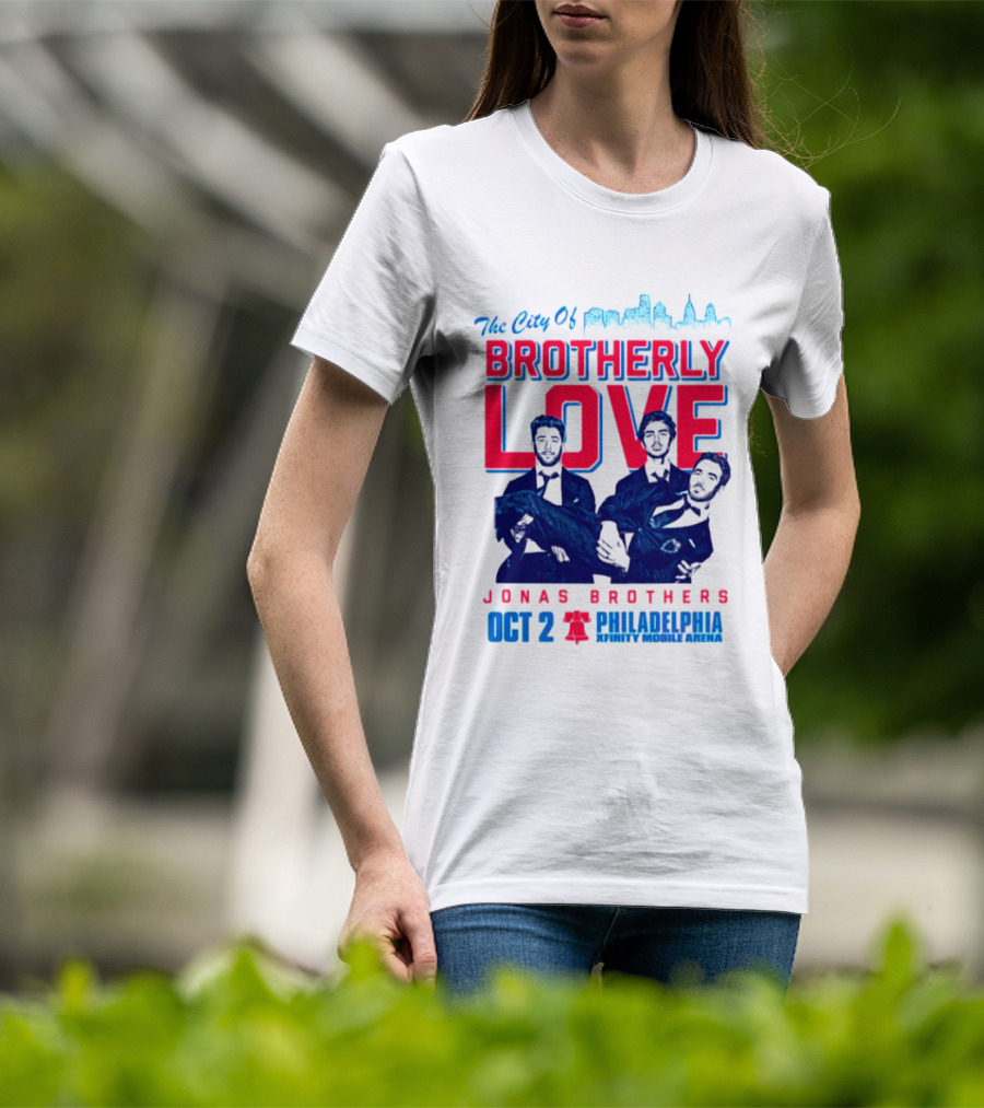Jonas Brothers The City Of Brotherly Love Philadelphia Oct 7 Xfinity Live Arena T-Shirt