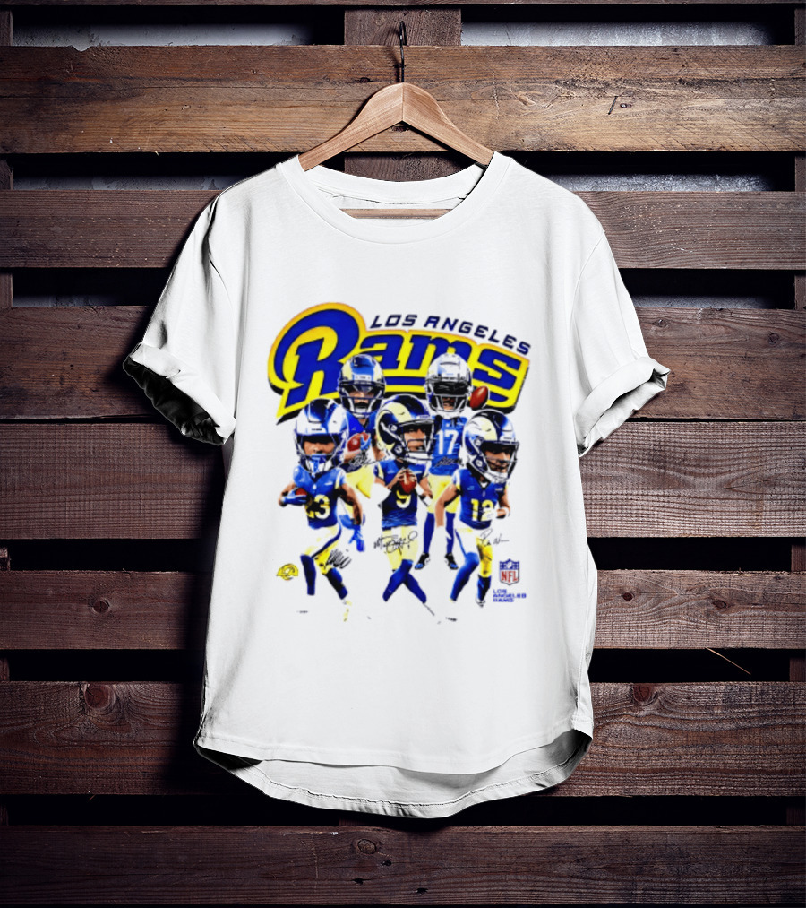 Los Angeles Rams 2026 Big Head NFL Players Collection T-Shirt
