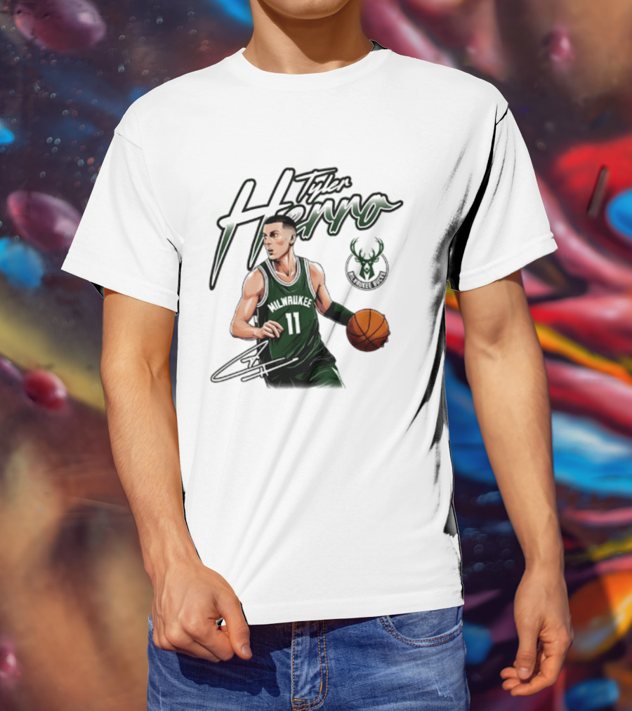 Tyler Herro Milwaukee Bucks Number 11 Basketball Player T-Shirt