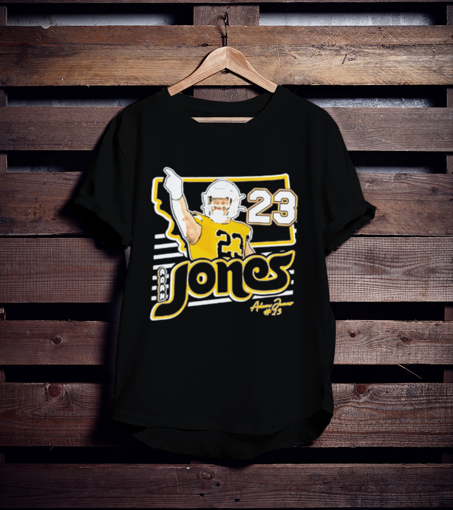 Adam Jones Montana State Bobcats Player 2026 Caricature T-Shirt