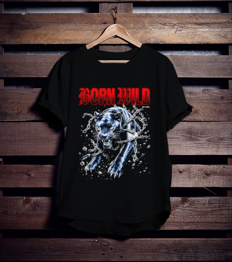 Born Wild Panther Urban Streetwear Athletic Supply T-Shirt
