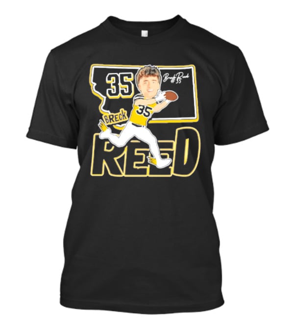 35 Breck Reed Montana State Bobcats Player Caricature 2026 T-Shirt