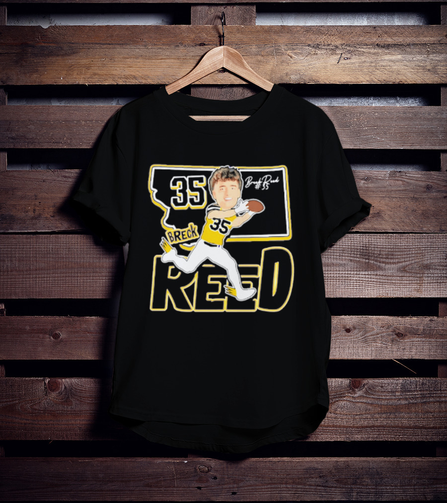 35 Breck Reed Montana State Bobcats Player Caricature 2026 T-Shirt
