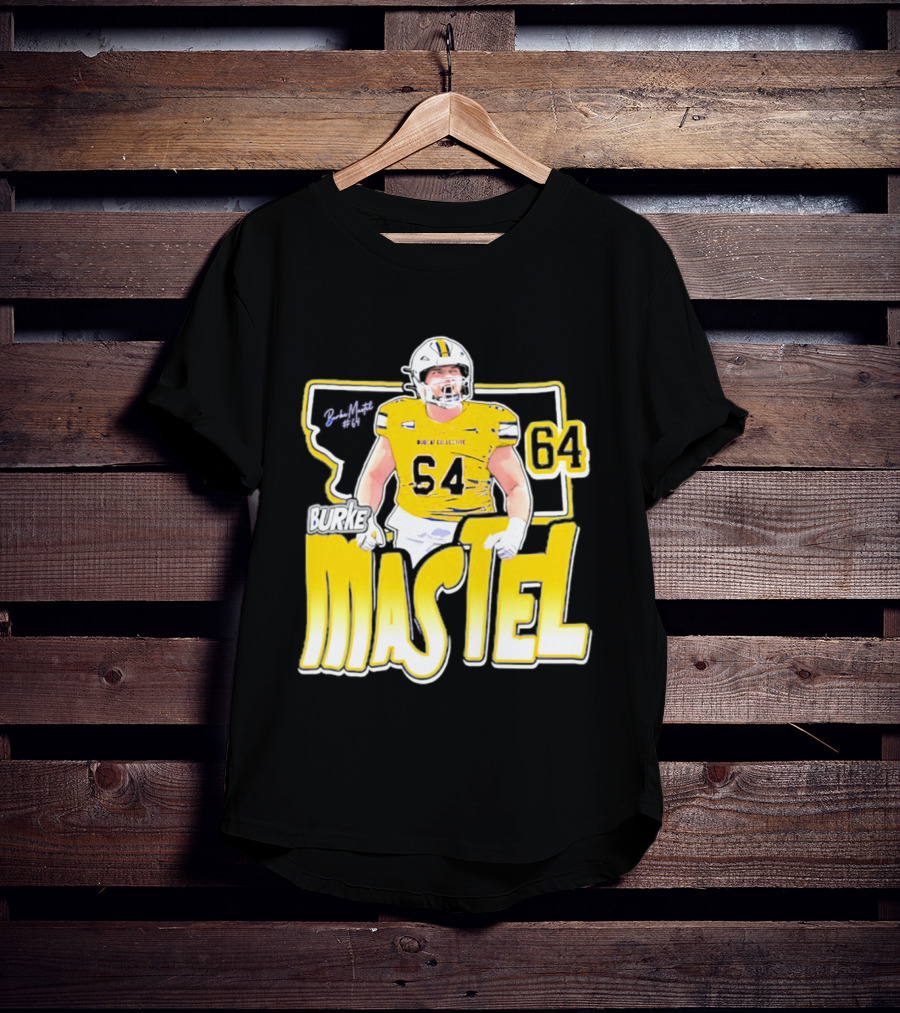 Burke Mastel 2026 Montana State Bobcats Player 64 Caricature T-Shirt