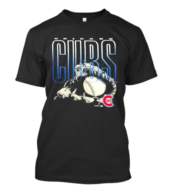 Chicago Cubs Fly Ball Baseball Team Logo Sports Fan T-Shirt