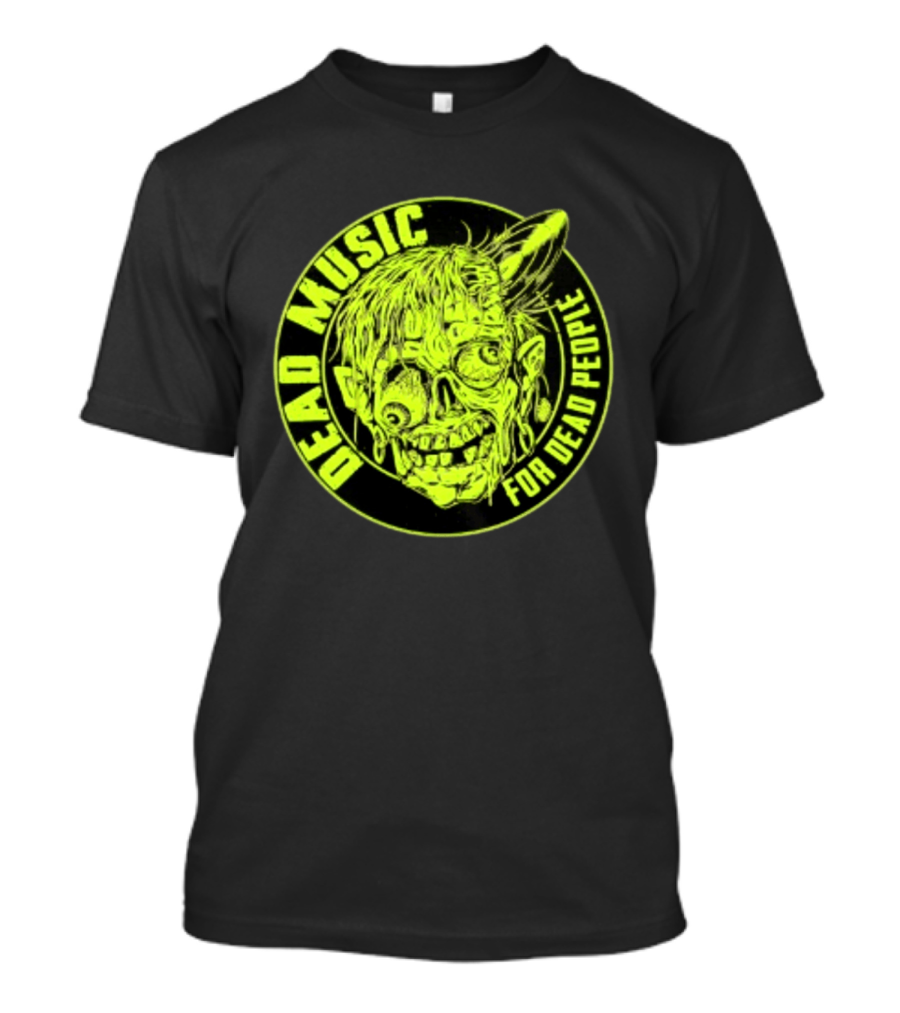Zombie Vinyl Record Dead Music For Dead People T-Shirt