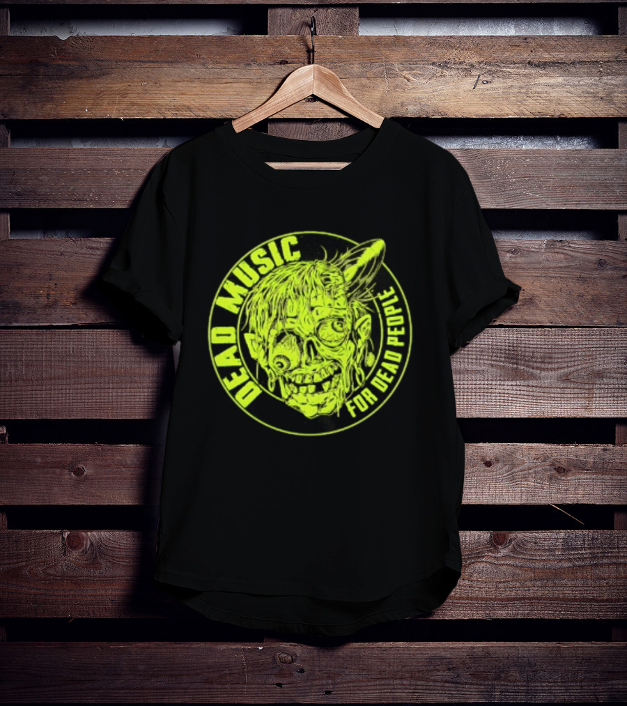 Zombie Vinyl Record Dead Music For Dead People T-Shirt