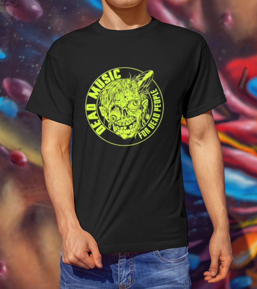 Zombie Vinyl Record Dead Music For Dead People T-Shirt