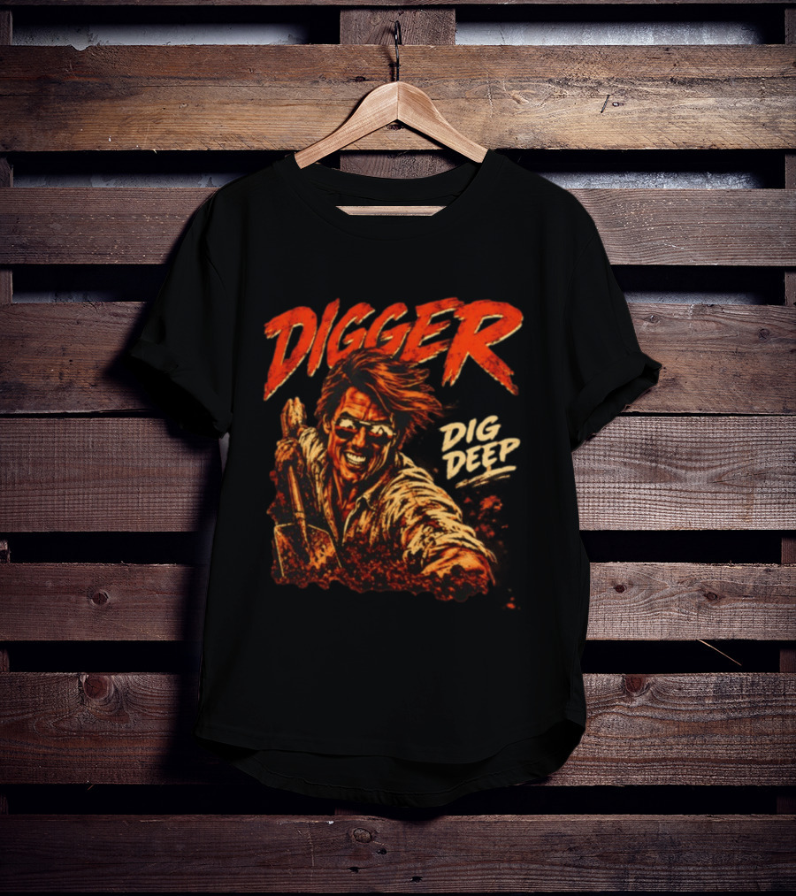 Digger Dig Deep Tom Cruise Rockwell Halloween T-Shirt