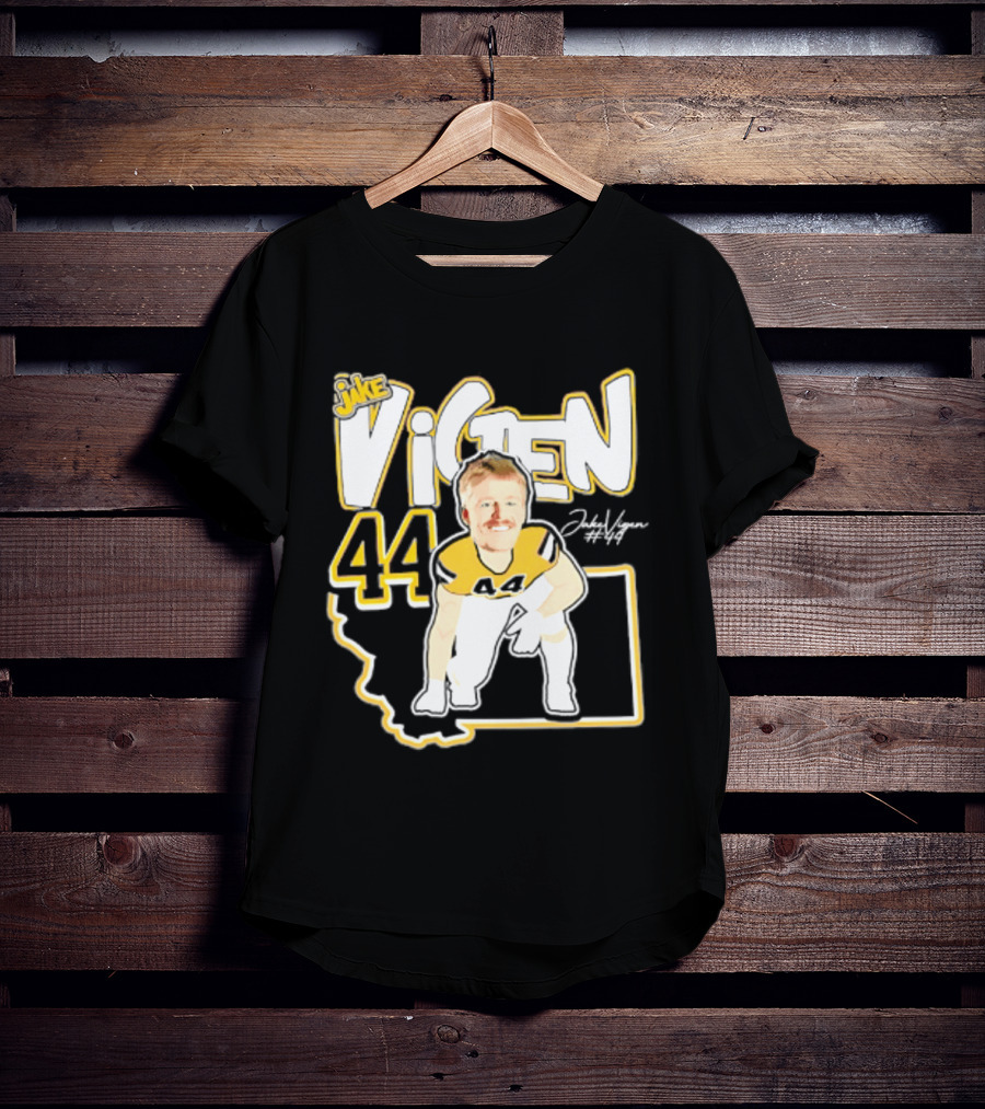 Jake Vigen 44 Montana State Bobcats Player 2026 Caricature T-Shirt