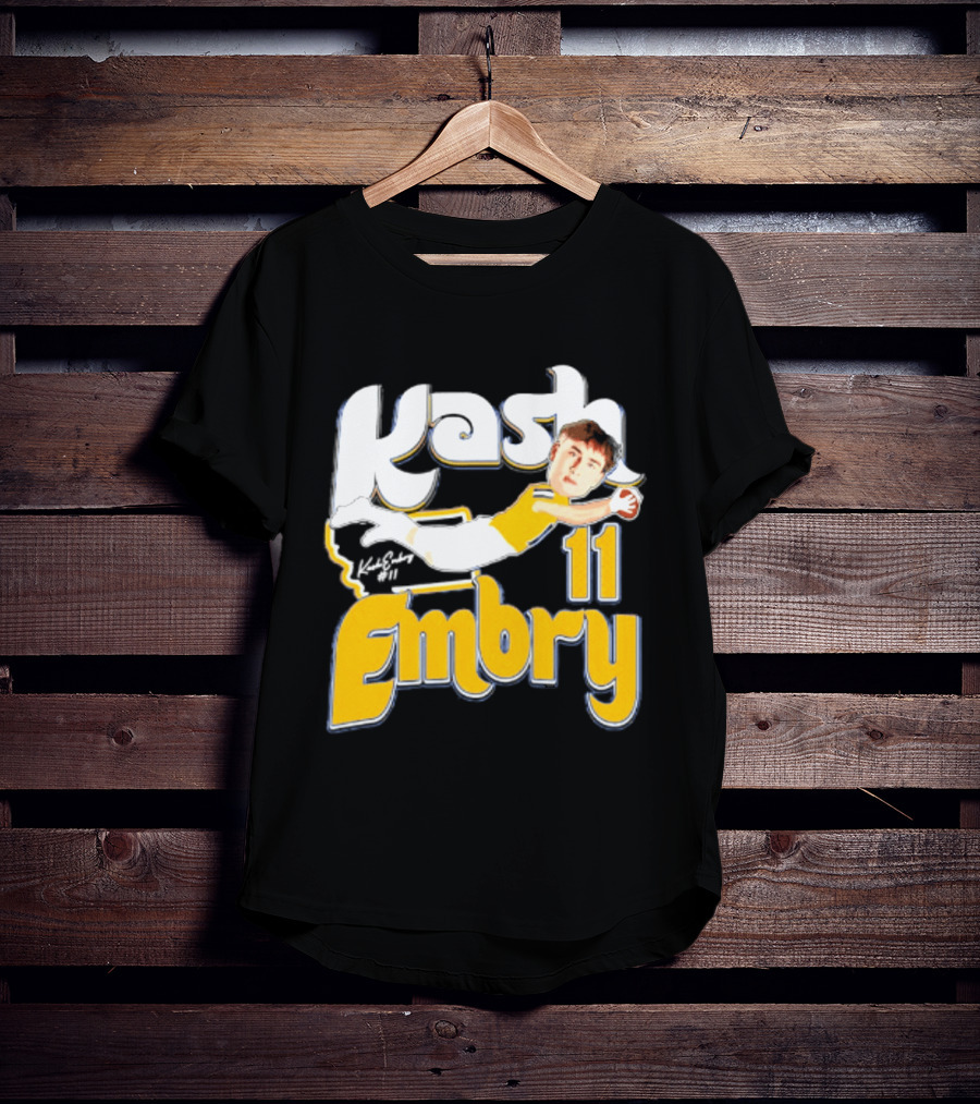 Kash Embry 11 Montana State Bobcats Player Caricature 2026 T-Shirt
