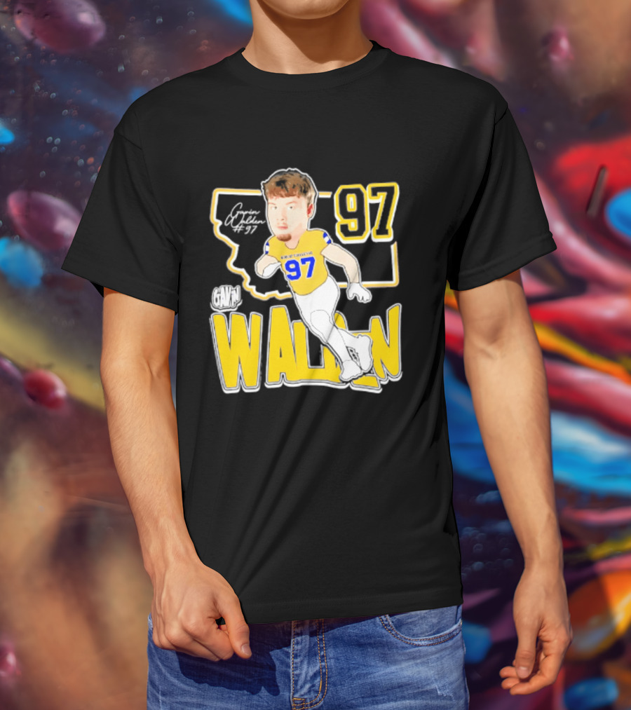 Montana State Bobcats Player Walden 97 Caricature 2026 T-Shirt