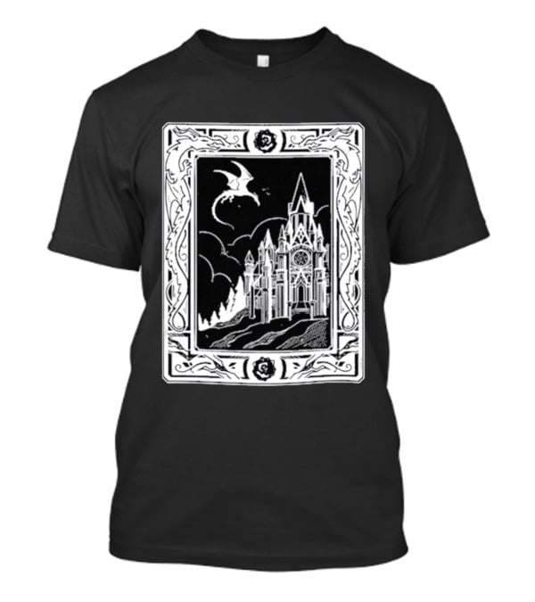 GeminiTay Castle Dragon Gothic Fantasy T-Shirt