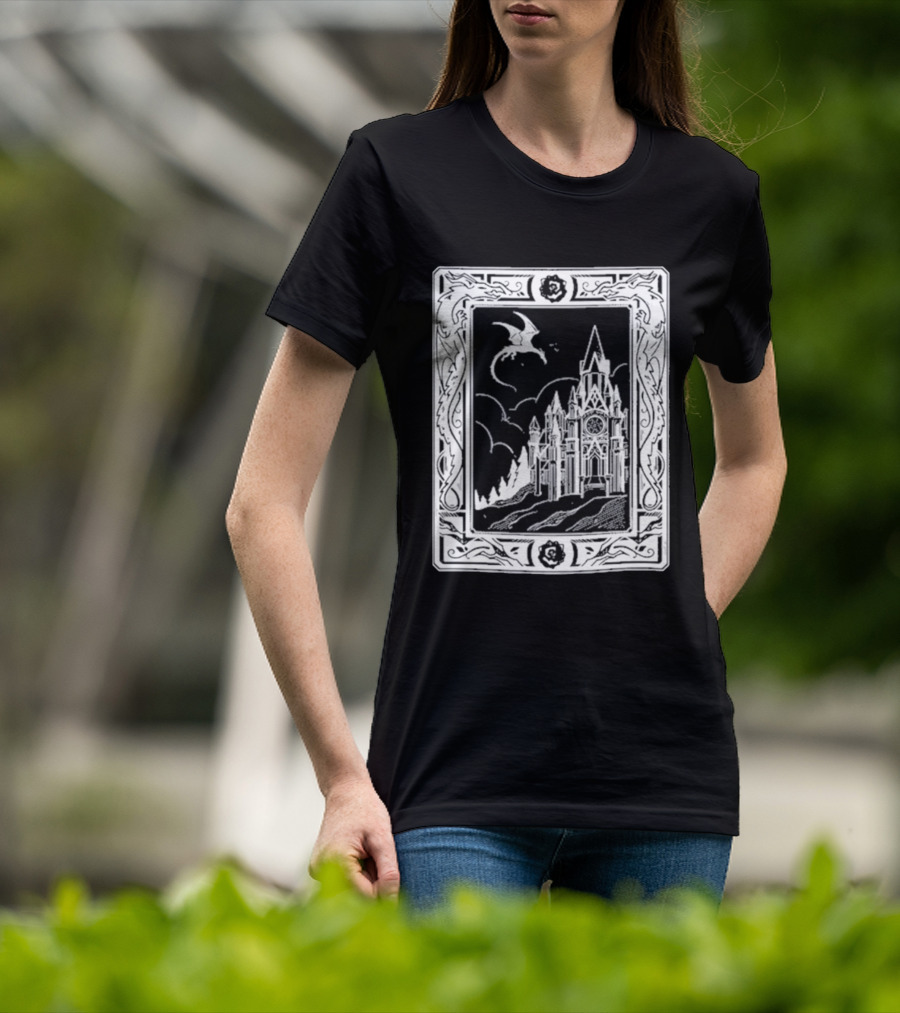 GeminiTay Castle Dragon Gothic Fantasy T-Shirt
