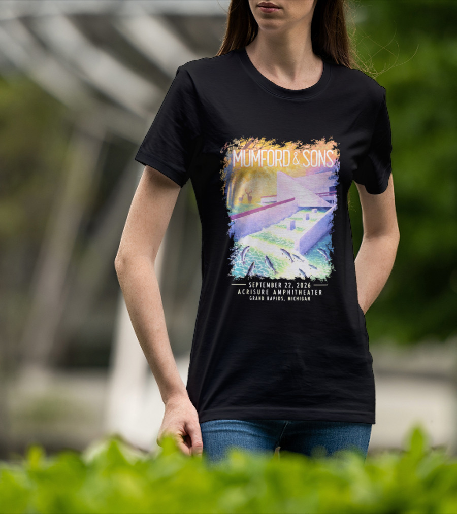 Mumford And Sons Acrisure Amphitheater September 22 2026 Grand Rapids MI Concert Event T-Shirt