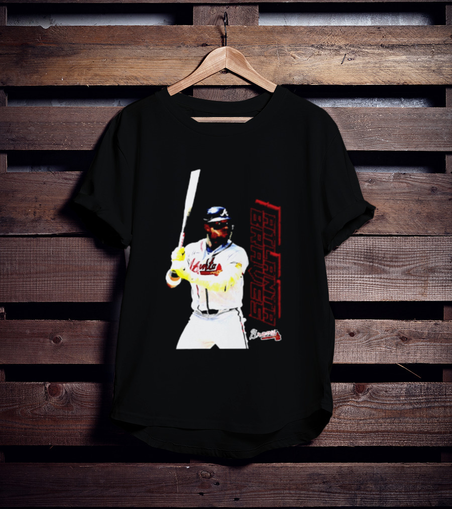 Ronald Acuña Jr Atlanta Braves Swing Action Baseball Player T-Shirt