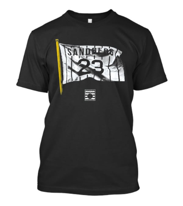 Ryne Sandberg 23 Flag With Baseball Bat And Stripes T-Shirt