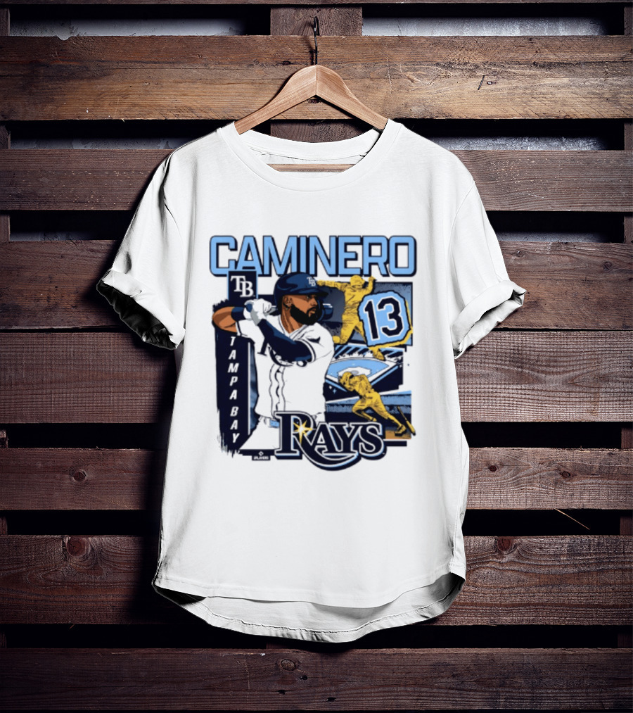 Caminero Tampa Bay Rays 13 Baseball Player T-Shirt