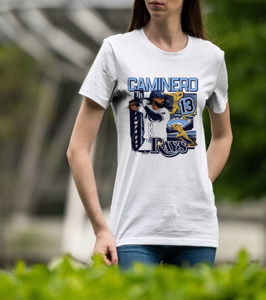 Caminero Tampa Bay Rays 13 Baseball Player T-Shirt
