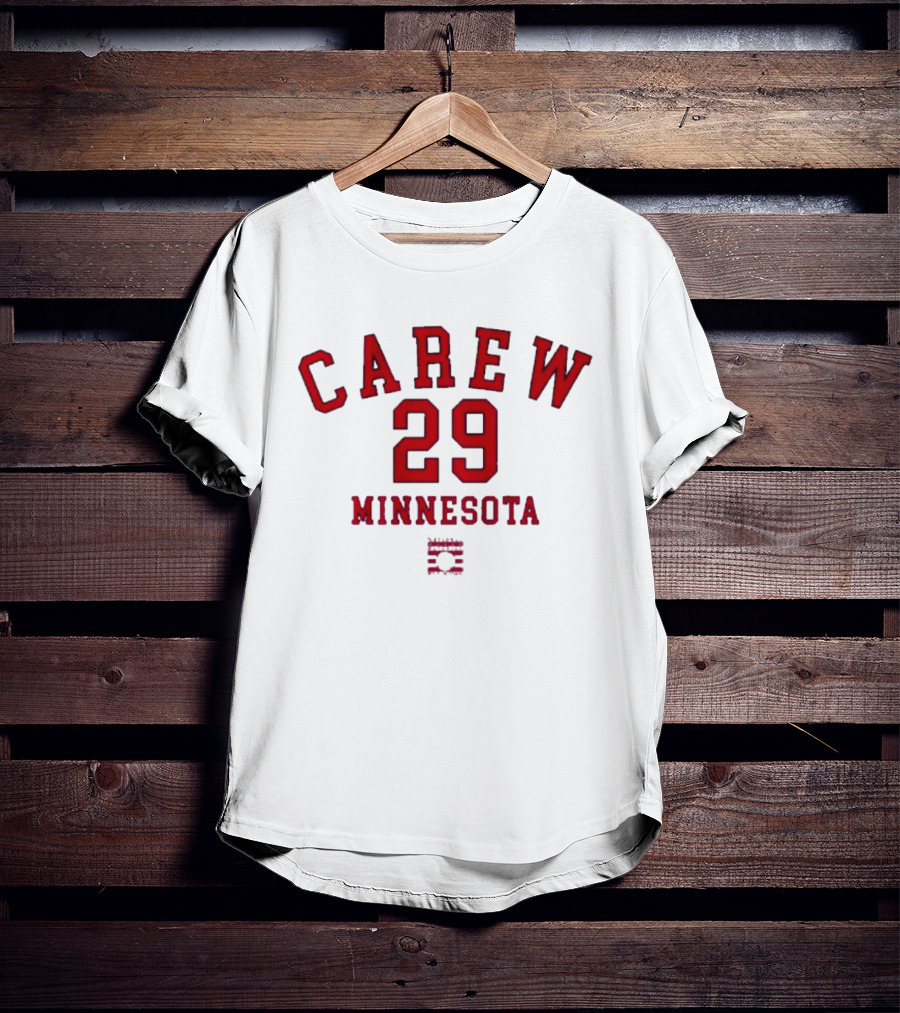 Carew 29 Minnesota Baseball Legend T-Shirt