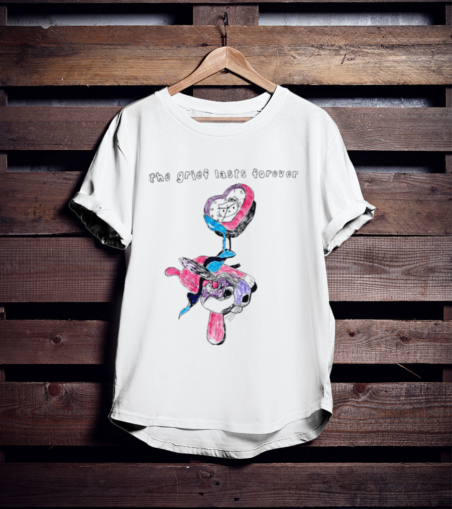 The Grief Lasts Forever Heart Bunny T-Shirt