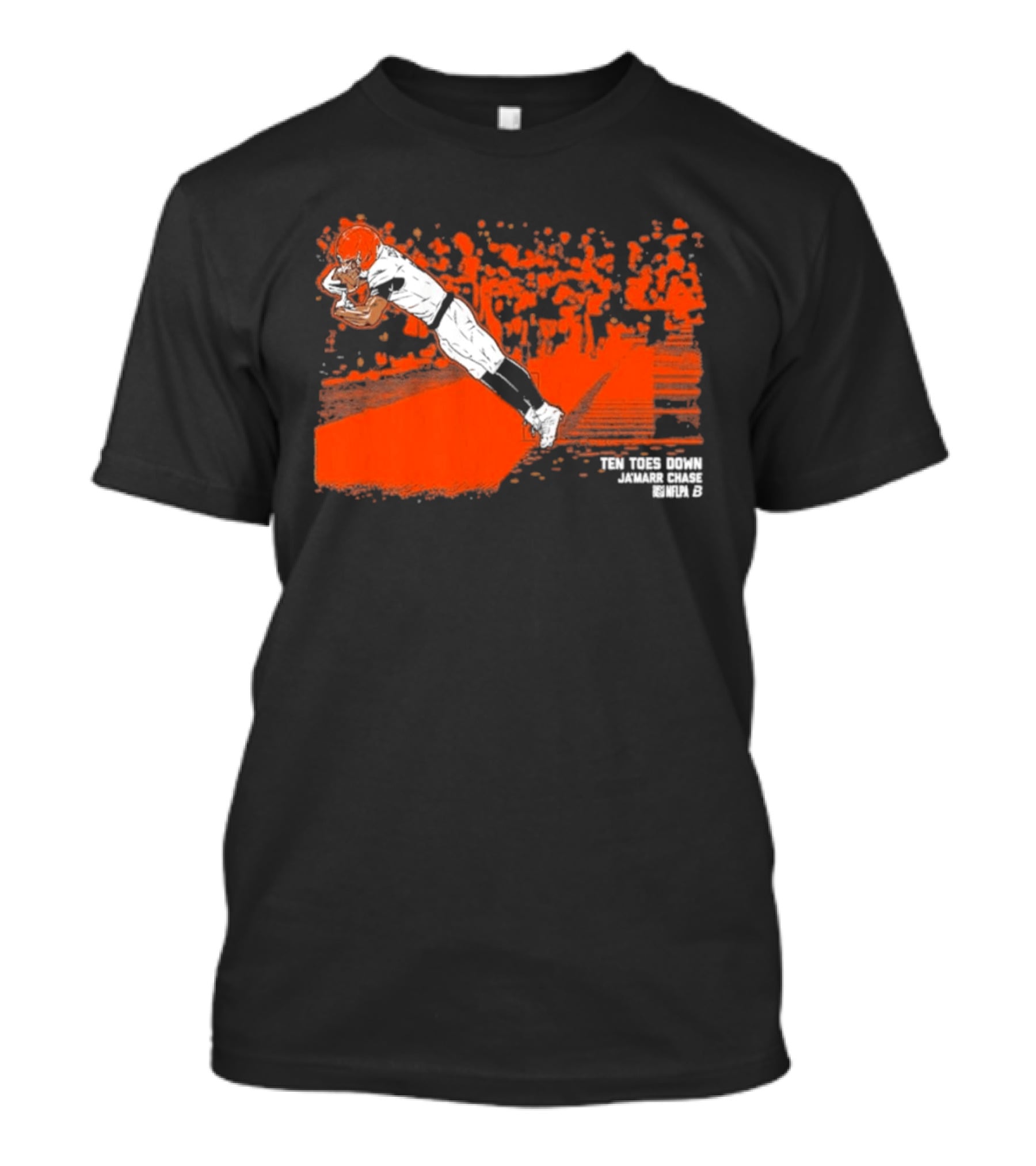 Ja'Marr Chase Ten Toes Down Touchdown Catch T-Shirt