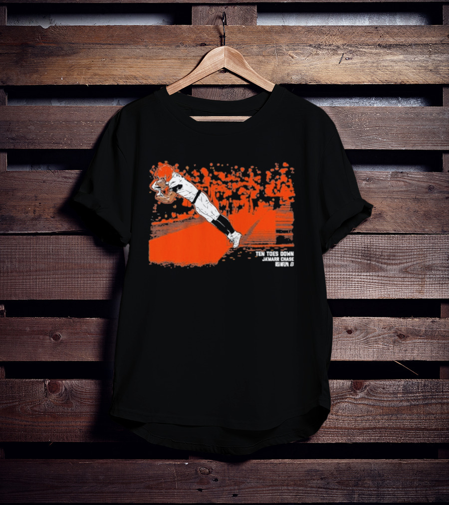 Ja'Marr Chase Ten Toes Down Touchdown Catch T-Shirt