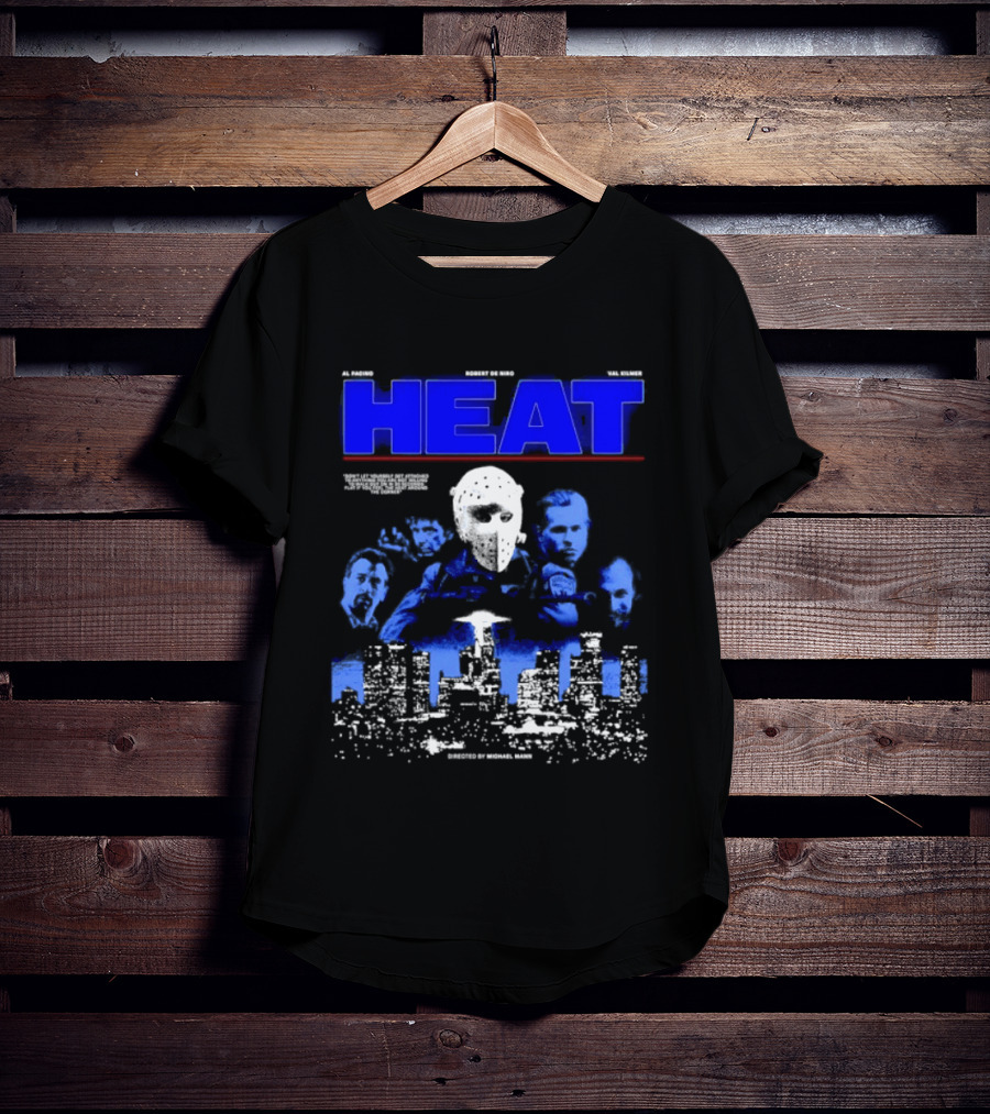 Al Pacino Robert De Niro Val Kilmer Heat Michael Mann Movie Halloween T-Shirt