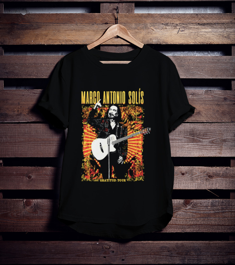 Marco Antonio Solis Gratitud Tour Latin Music Guitar T-Shirt
