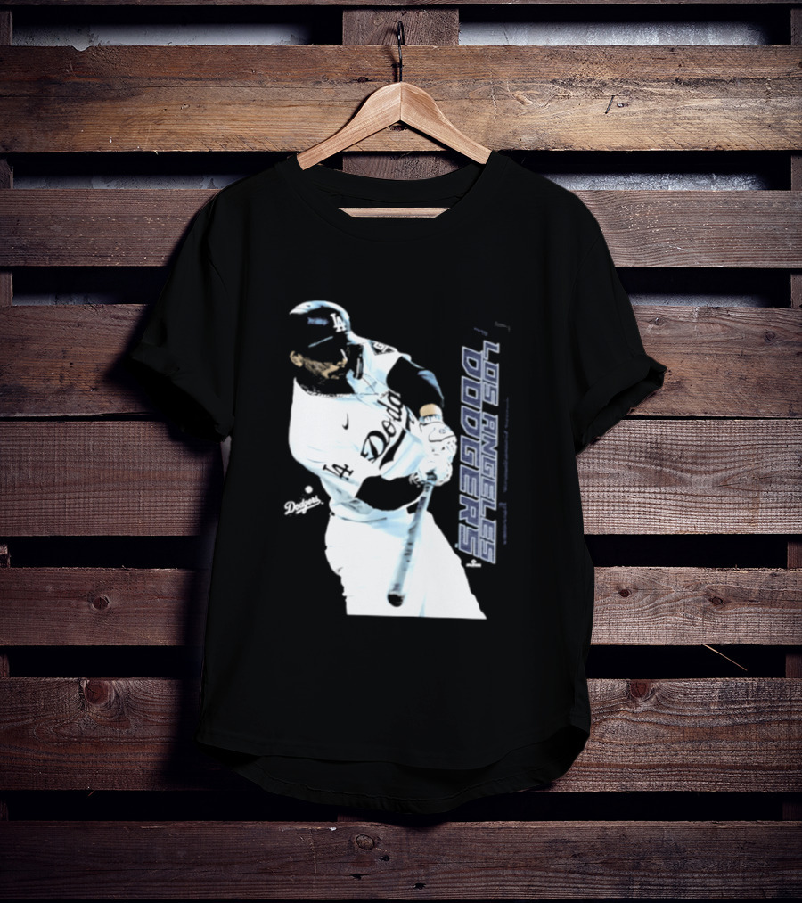 Mookie Betts Los Angeles Dodgers MLB Swing Action T-Shirt