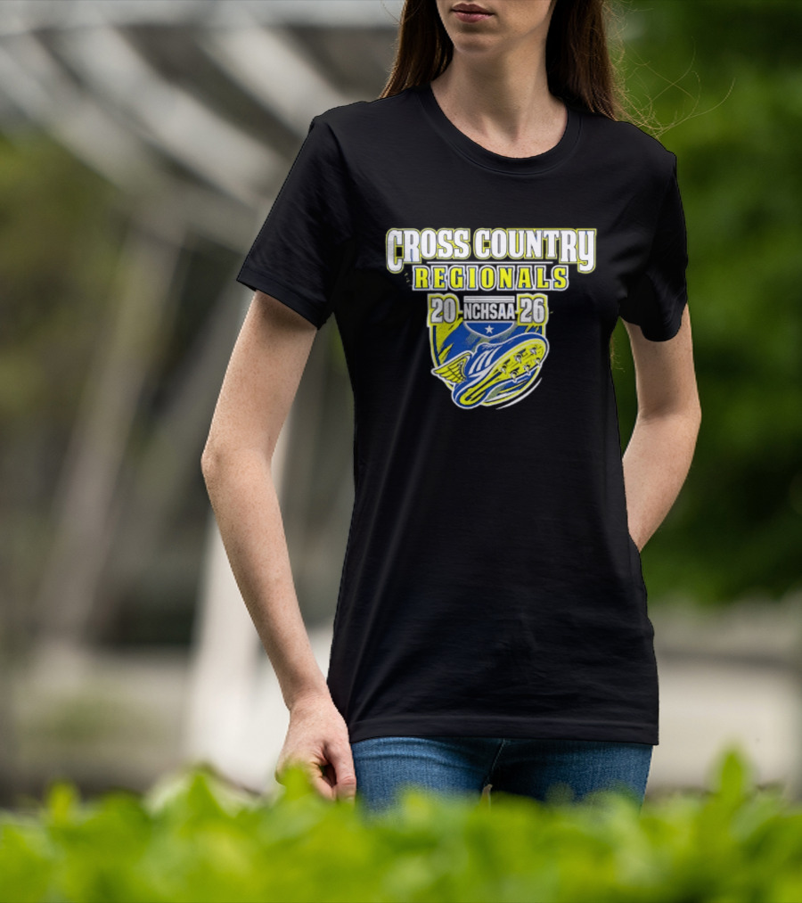 Cross Country Regionals 2026 North Carolina Running Event Crest T-Shirt