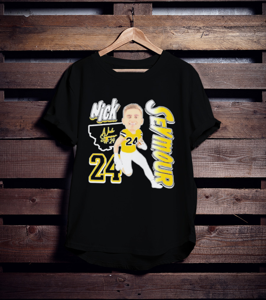 Nick Seymour Montana State Bobcats 2026 Player 24 Caricature T-Shirt