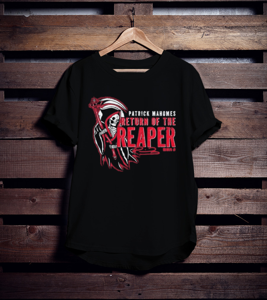 Patrick Mahomes Return Of The Reaper NFL Scythe Iconic Kansas City Chiefs T-Shirt