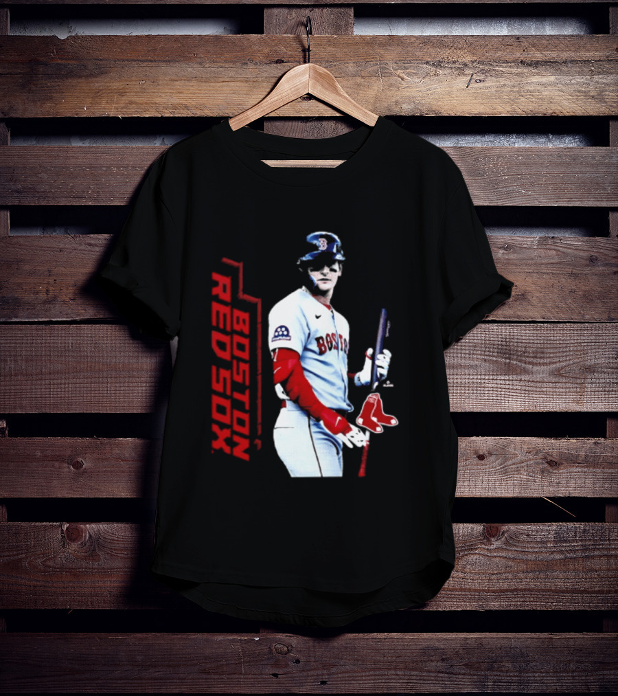 Roman Anthony Boston Red Sox MLB Player Swing Action T-Shirt