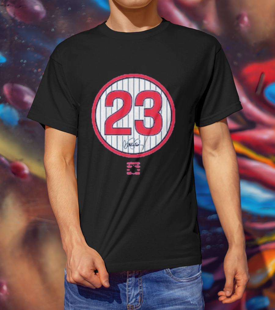 Ryne Sandberg 23 MLB Legend Signature T-Shirt