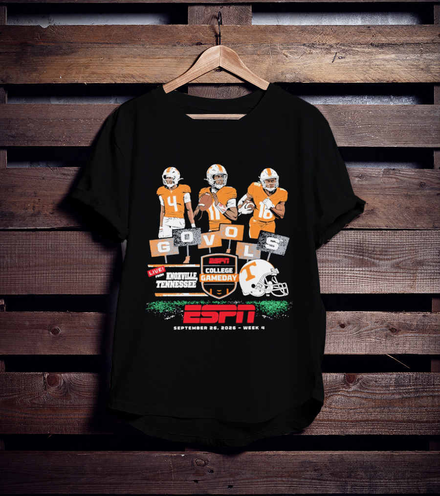 Tennessee Football ESPN College Gameday Go Vols Knoxville September 2023 Week 4 T-Shirt