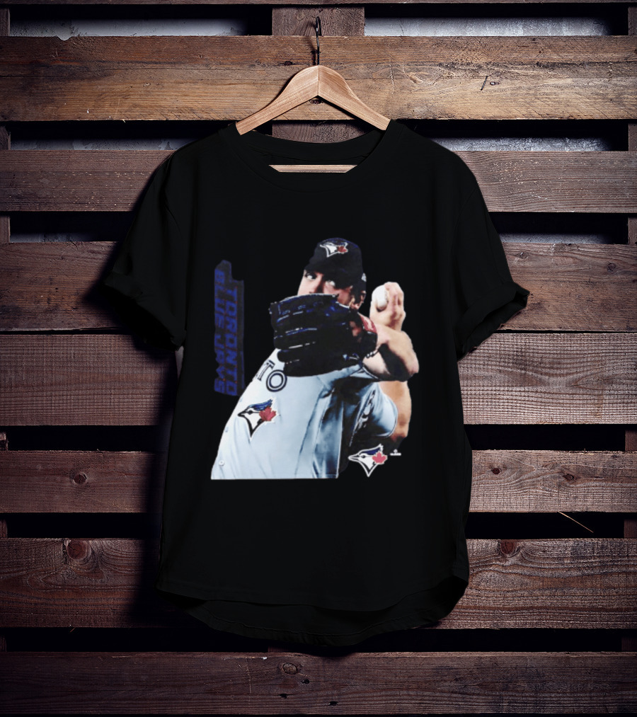 Trey Yesavage Toronto Blue Jays MLB Player Pitching Action T-Shirt