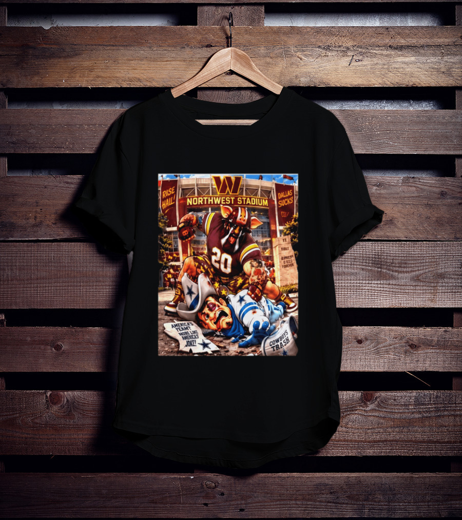 Washington Hogs Northwest Stadium Dallas Rivalry Clash Mascot Showdown T-Shirt