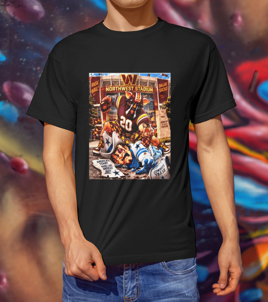Washington Hogs Northwest Stadium Dallas Rivalry Clash Mascot Showdown T-Shirt