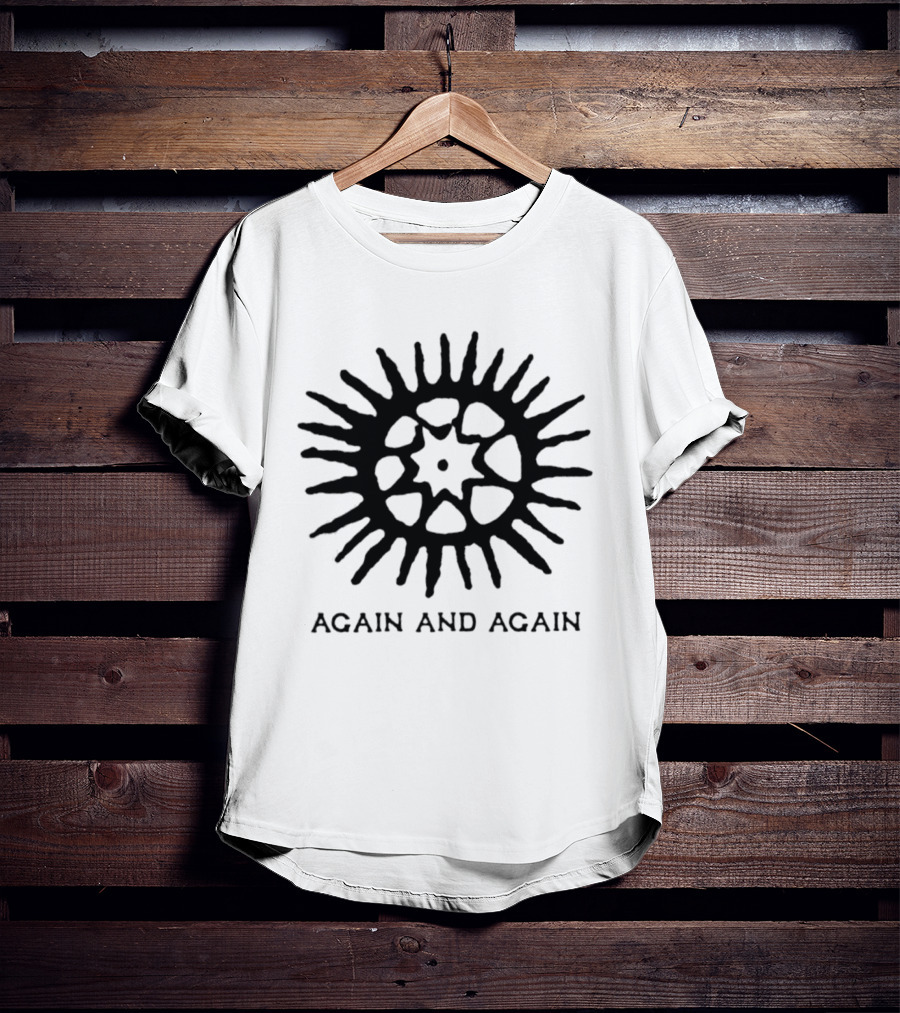 Again And Again Sun Minimalist Starburst T-Shirt
