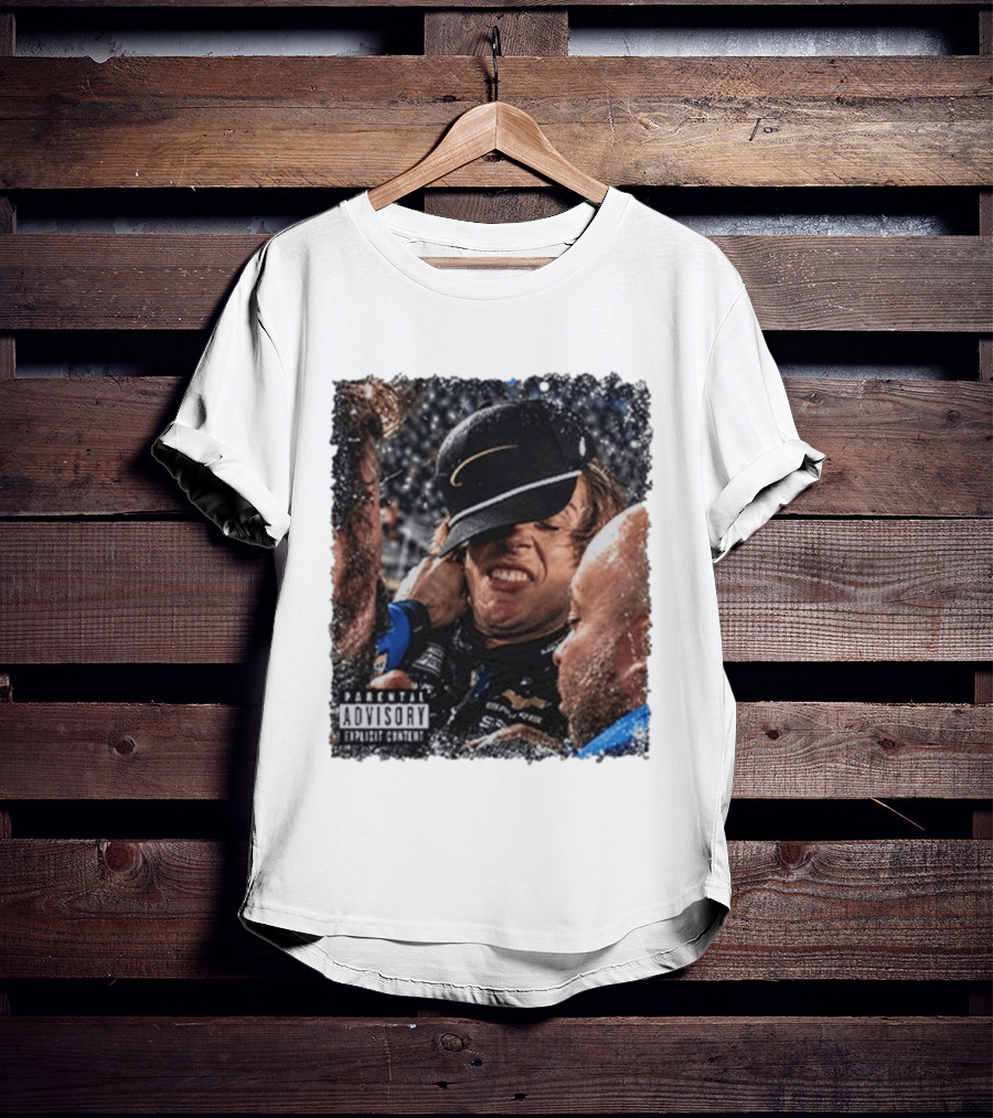 Parental Advisory Explicit Content Ryan Blaney Vs Carson Hocevar T-Shirt