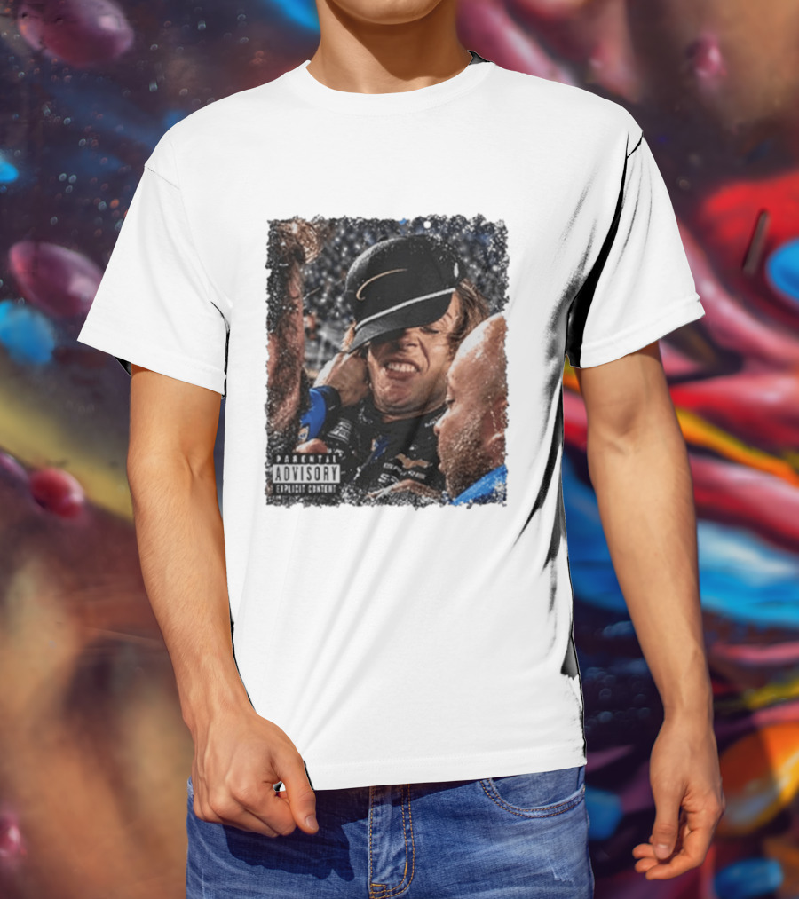 Parental Advisory Explicit Content Ryan Blaney Vs Carson Hocevar T-Shirt
