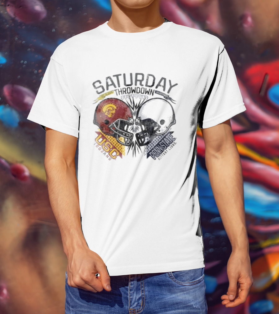 Saturday Throwdown Penn State Nittany Lions Vs USC Trojans Football 2026 T-Shirt