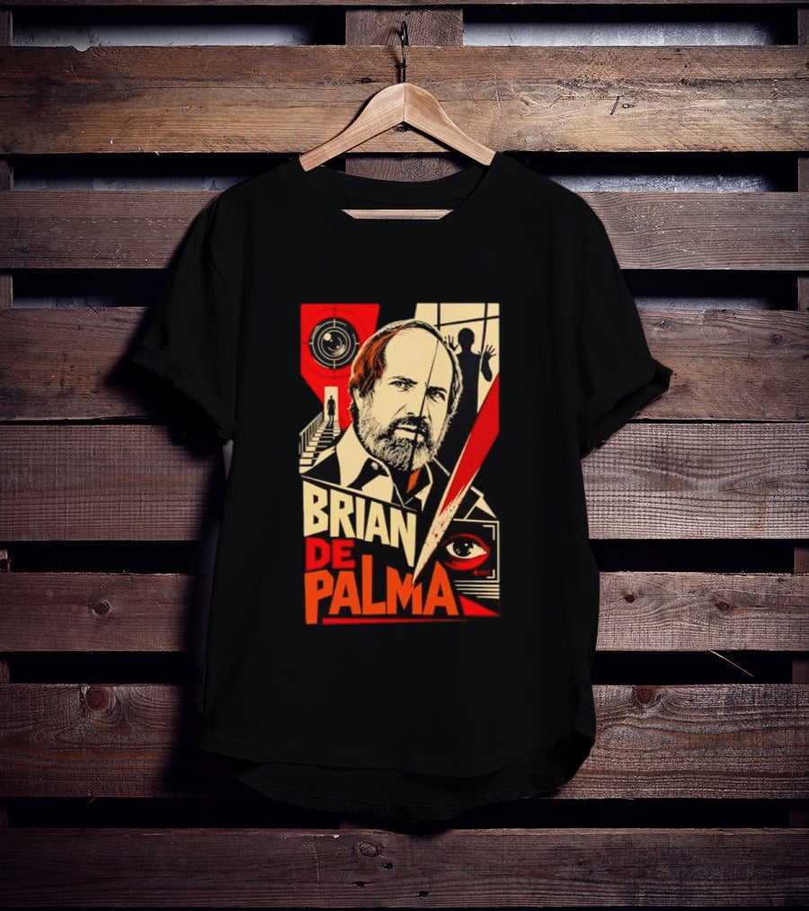 Brian De Palma The Camera Never Tells The Whole Truth Retro Film Noir T-Shirt