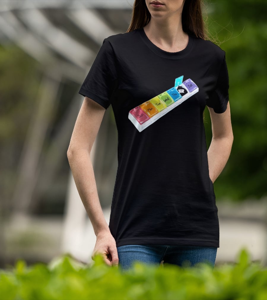 It's About Consistency Friday I Hate You Weekly Pill Organizer T-Shirt