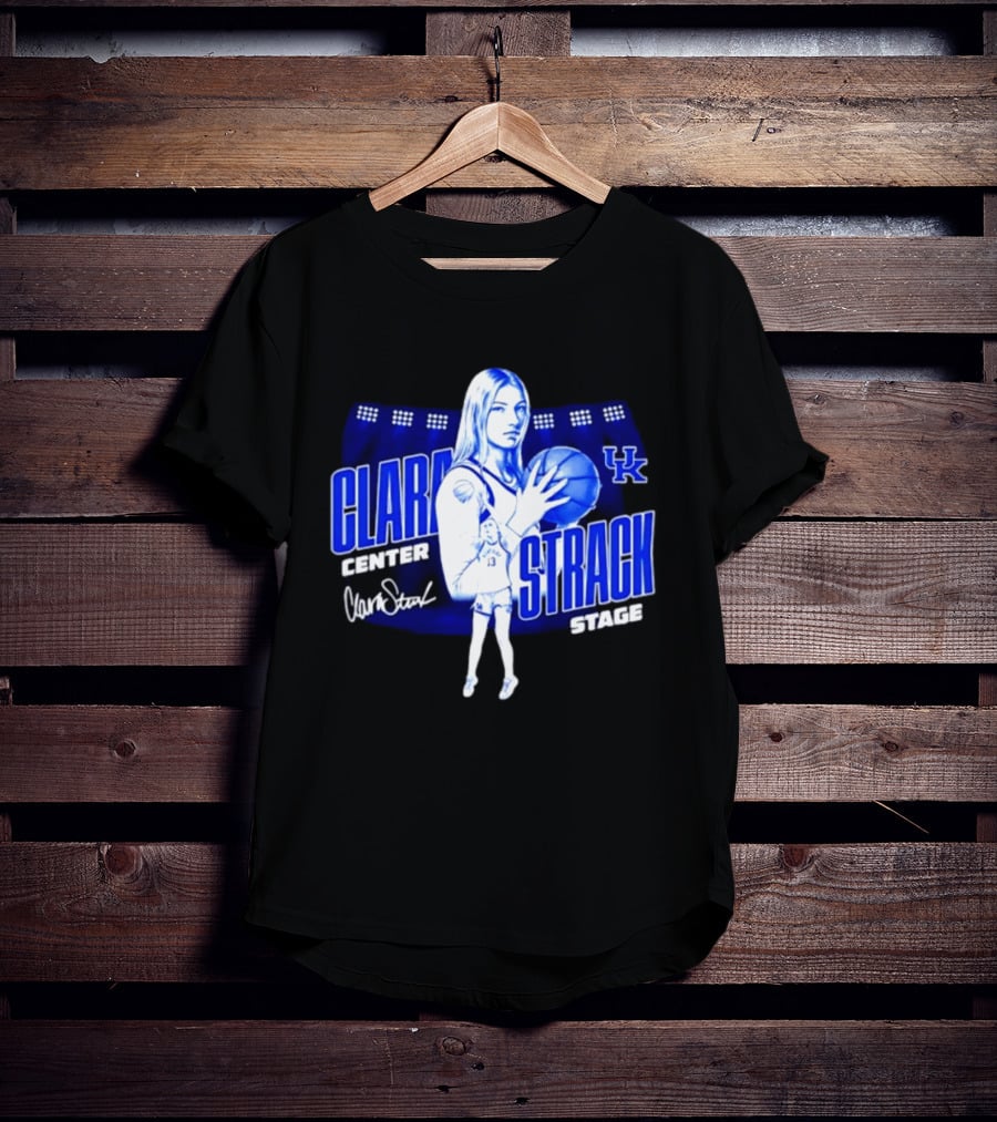 Clara Strack 13 Center Kentucky Wildcats Basketball Stage T-Shirt